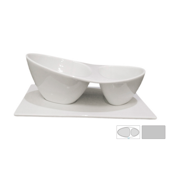 White Porcelain Container Bases